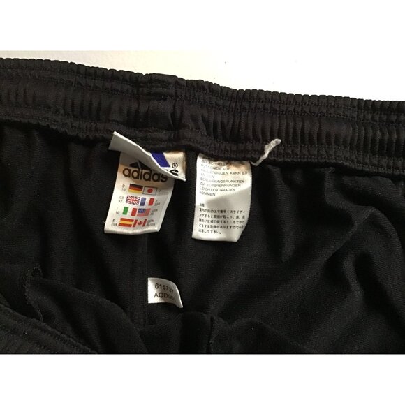 ADIDAS- MENS BLACK ELASTIC WAIST STRAIGHT LEG JOGGERS SWEATPANTS SIZE X-LARGE - Picture 3 of 6